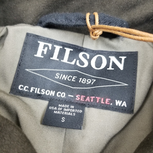NWT FILSONShooting Coat Jacket, Otter Green